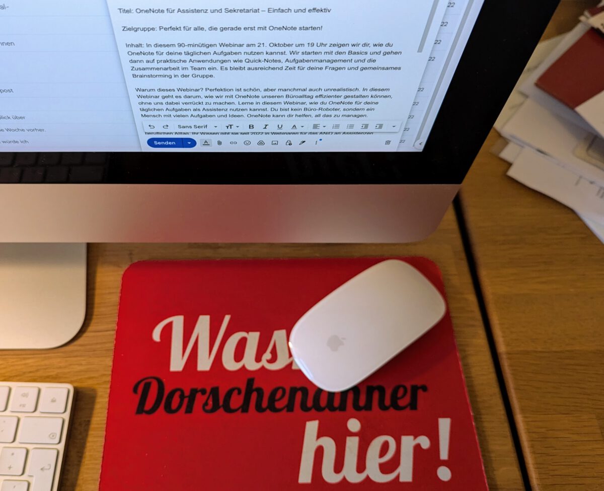 Programm für das nächste Webinar über die OneNote-Notizapp