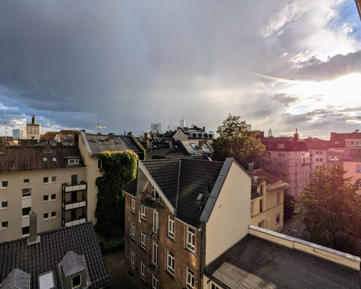 Regen über Frankfurt