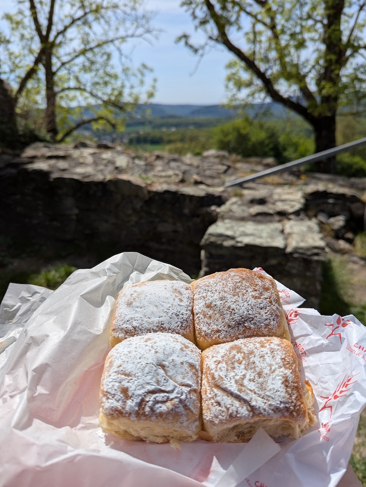 Unser Picknick: Buchteln aus Kronberg.